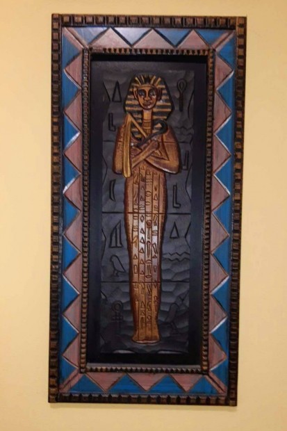 30x60 cm fa egyiptomi falidsz szp llapotban elad