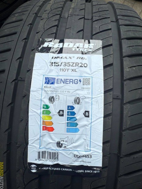 315/35R20 RADAR Dimax R8+(XL)