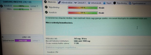 320gb Samsung kls merevlemez usb 3.0
