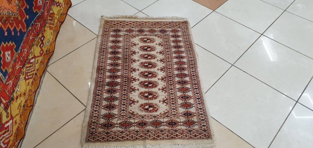 3285 Pakisztni Trkmn Kzi csomzs gyapj Perzsa Sznyeg 65X100CM