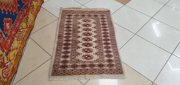 3285 Pakisztni Trkmn Kzi csomzs gyapj Perzsa Sznyeg 65X100CM