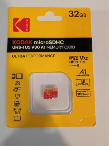 32GB Kodak memriakrtya Microsdhc j bontatlan 