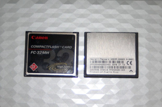 32 MB-os CF krtyk Canon s HP