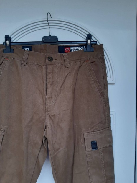 32-es Retro Jeans barna zsebes frfi nadrg