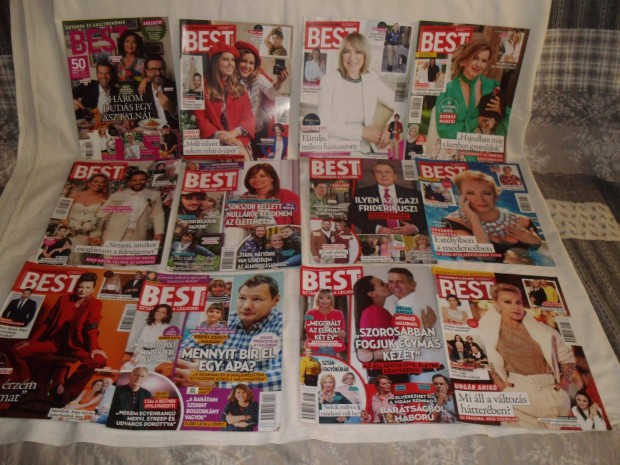 32db újszerű olvasatlan BEST magazinok