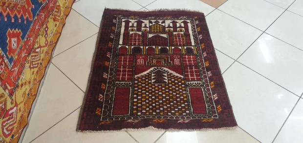 3311 Afgán beluchi kézi csomó gyapjú perzsa szőnyeg 76X96CM Ingyen FUT