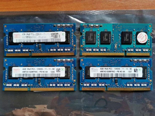 33/3 SK Hynix HMT451S6MFR8A 16gb 3hó gari 1600mhz DDR3 ram kit memória