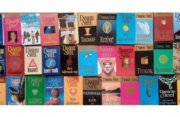 33 darab Danielle Steel könyv eladó