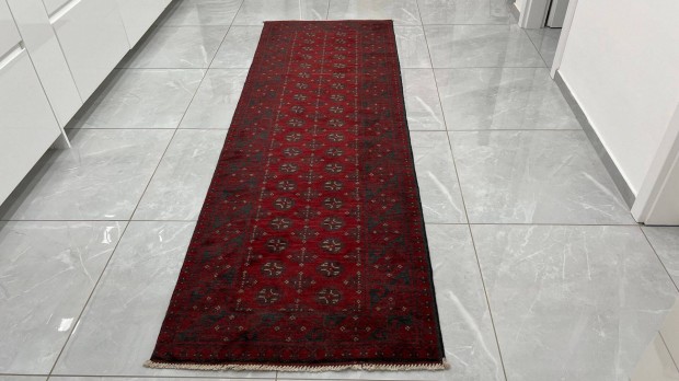 3462 Afghan Bokhara Kzi Gyapj Perzsa Fut Sznyeg 80X247CM Ingyen Fu