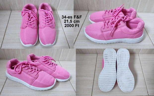 34-es F&F pink, knny cip, sportcip