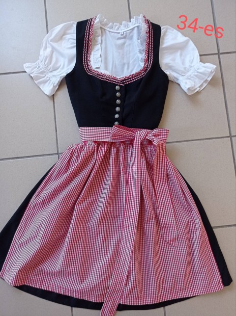 34-es dirndl ruha ktnnyel 