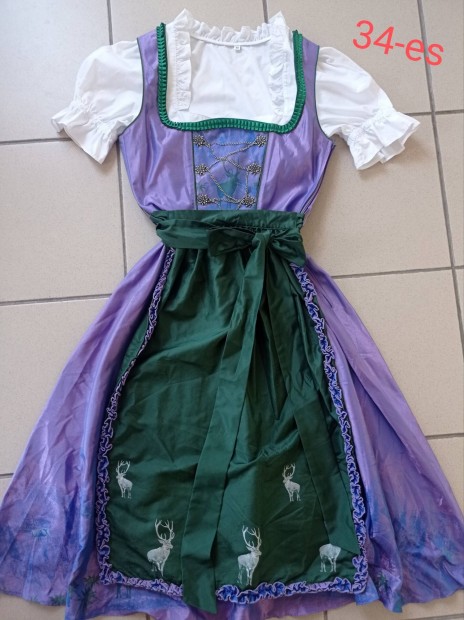 34-es dirndl ruha ktnnyel 