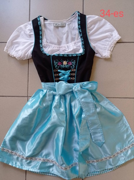 34-es dirndl ruha ktnnyel 