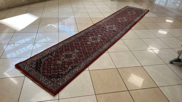 3593 Hindu Herati kzi gyapj perzsa fut sznyeg 77X400CM Ingyen Fut