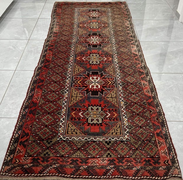 3711 Afghan Kondozi kzi gyapj perzsa fut sznyeg 105X300CM Ingyen F