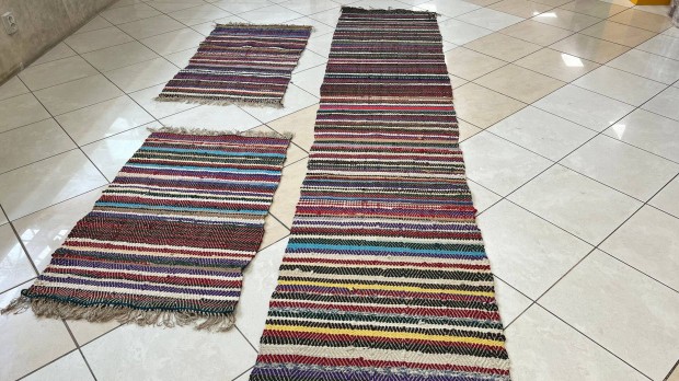 3718 Gyönyörű Tisztított 3DB-OS Futó Szőnyeg Szett 73X350CM
