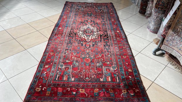 3859 Különleges Iráni Farahan kézi gyapjú perzsa futó szőnyeg 130X300