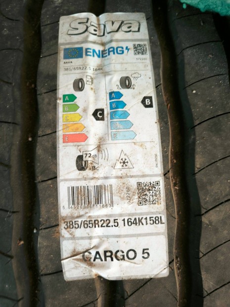 385/65R22.5 Teherautogumik Új!!!! SAVA 0km-es!!