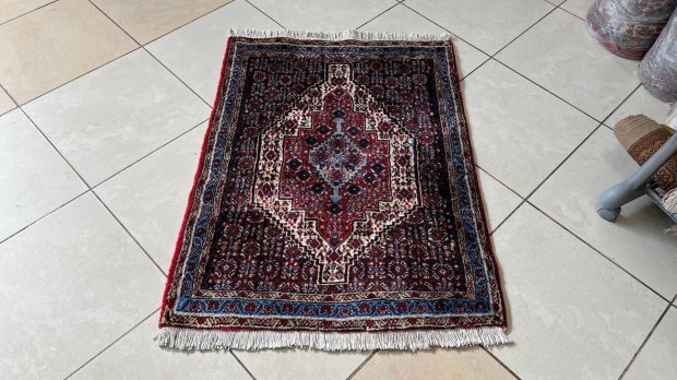 3862 Iráni VAS Bidjar kézi csomó gyapjú perzsa szőnyeg 75X100CM