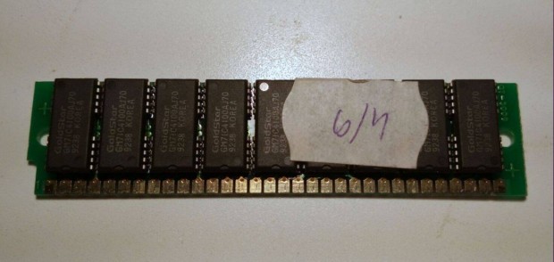 386-os PC RAM (Ver.5) 1db Goldstar (kb.1992) teszteletlen