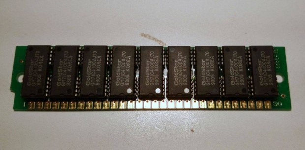 386-os PC RAM (Ver.7) 1db Goldstar (kb.1993) teszteletlen