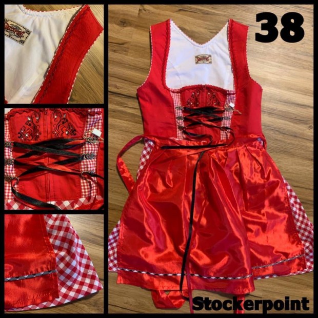 38-as Dirndl ruha piros /Stockerpoint/