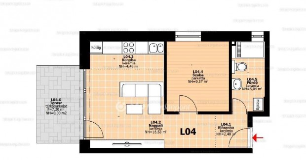 38 nm-es lak�s elad� Hegyeshalom