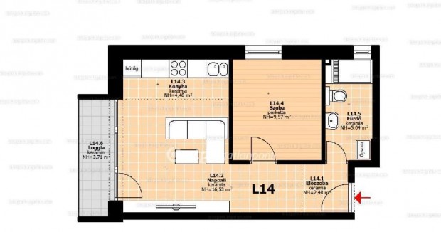 38 nm-es lak�s elad� Hegyeshalom