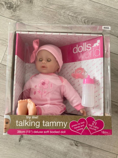 38cm-es beszl baba / Dolls World Talking Tammy