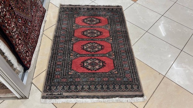 3925 Szignzott Pakisztni kzi gyapj perzsa sznyeg 80X150CM