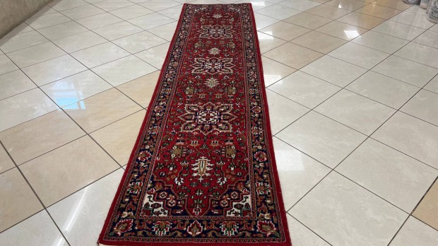 3932 Hindu Hussianabad kézi gyapjú perzsa futó szőnyeg 80X330CM