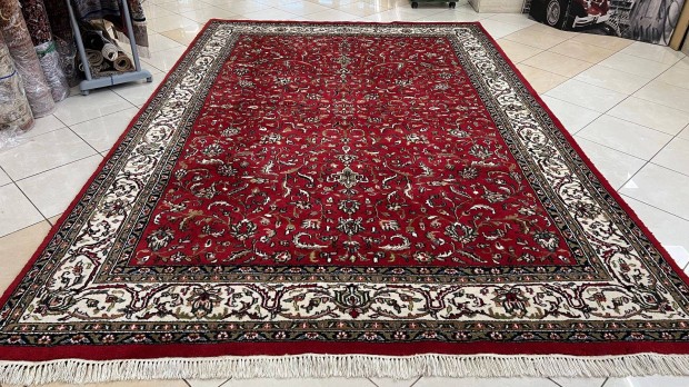 3953 Óriási Akció Hindu Tabríz Kézi Gyapjú Perzsa Szőnyeg 245X360CM