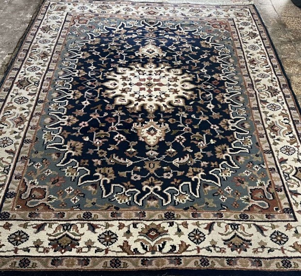 3959 Hindu Tabríz Kézi Csomó Gyapjú Perzsa Szőnyeg 160X230CM Ingyen Fu