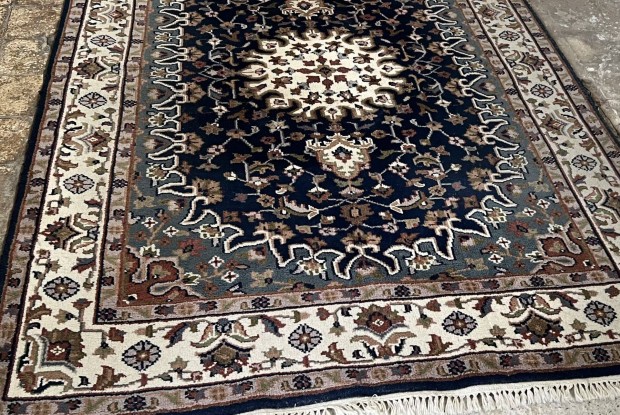 3959 Hindu Tabríz Kézi Csomó Gyapjú Perzsa Szőnyeg 160X230CM Ingyen Fu