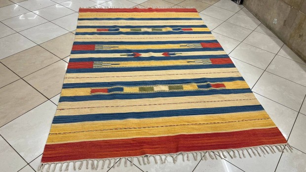 3971 Berber Kelim Kilim 100% Gyapjú Kézi Gyapjú Szőnyeg 165X245CM