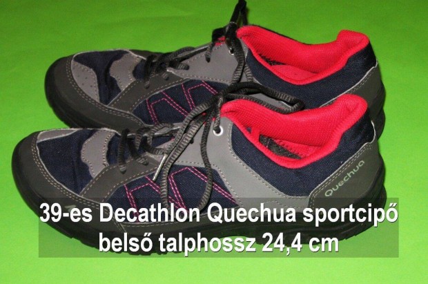 39 Decathlon Quechua ni lny sportcip torna cip 24,5cm Bp.12.ker