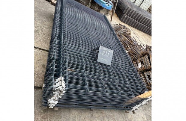 3D Antracit táblás kerítés 250x125cm 4mm Akció!