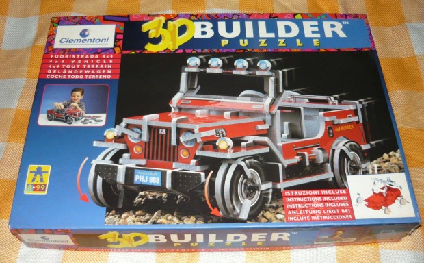 3D Builder Puzzle: 4x4 Vehicle Clementoni - sszerakhat terepjr USA