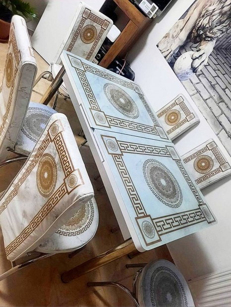 3D Étkező Asztalok 6székkel Több mintában,száll.is