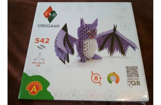 3D Origami denevr, 542 db-os