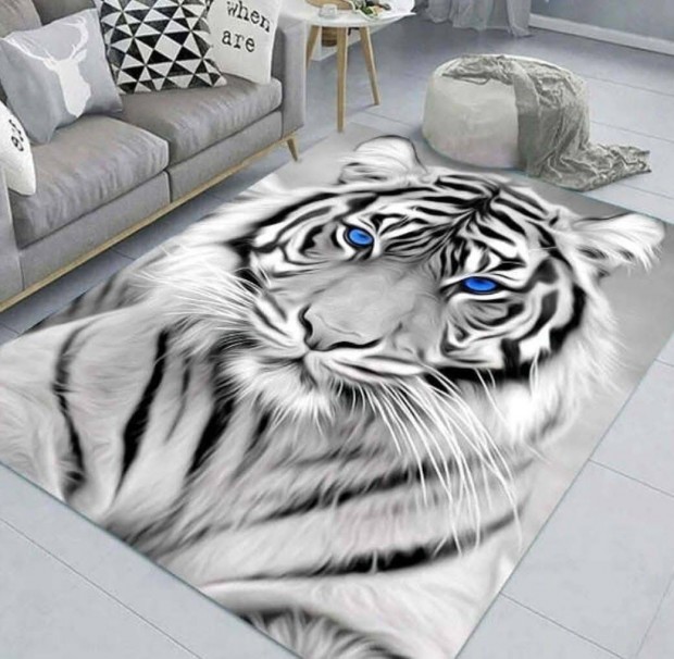 3D Sznyeg White Tiger ingyen szlltssal utnvttel 