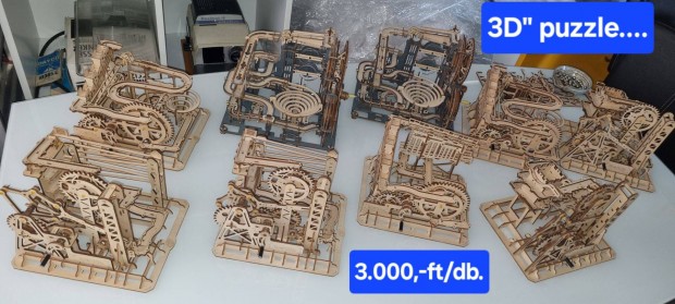 3D" puzzle/mekett elad