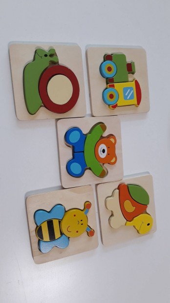 3D vastag fa babakirakók 5 db
