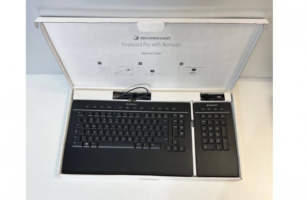 3Dconnexion Keyboard Pro Numpaddal billentyzet | 1 v garancia