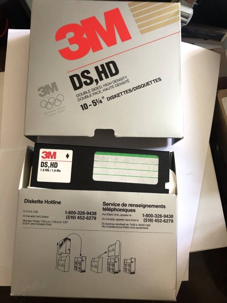 3M Dobozos 1.6 MB 5.25" floppy lemez