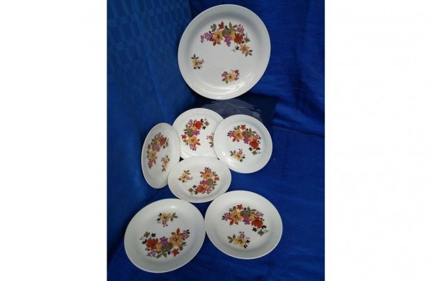 3.500.-ft! Colditz Porcelán süteményes készlet!