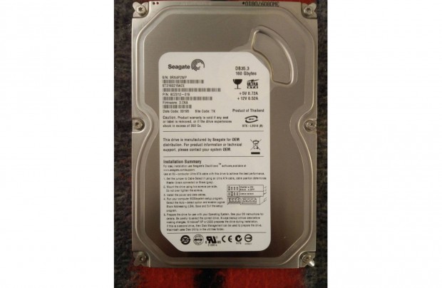 3.5" 160 GB Seagate ST3160215ACE 7200 RPM IDE HDD