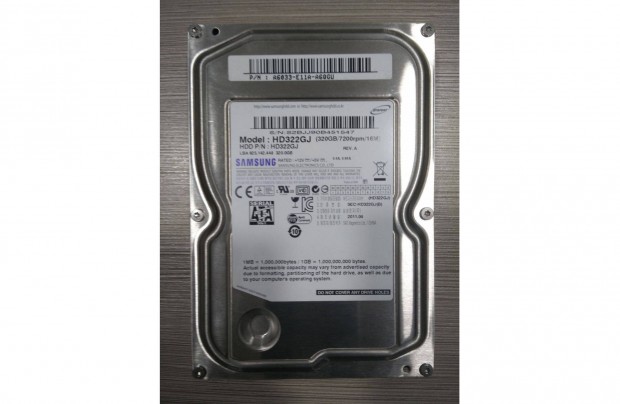 3,5" 320 GB Samsung HD322GJ 7200 RPM SATA HDD