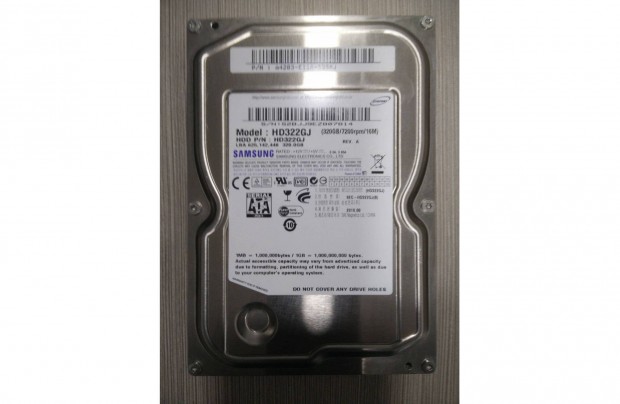 3,5" 320 GB Samsung HD322GJ 7200 RPM SATA HDD