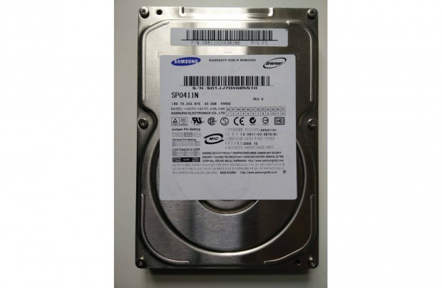 3.5" 40 GB Samsung SP0411N 7200 RPM IDE HDD